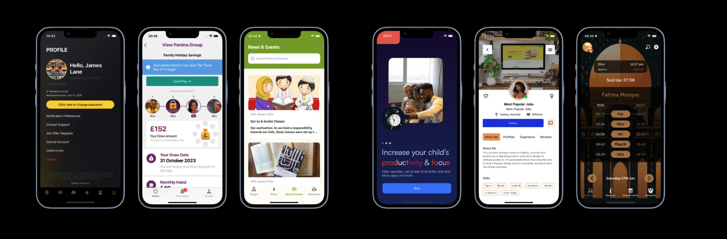 Portfolio of mobile apps developed by Dee Odus
